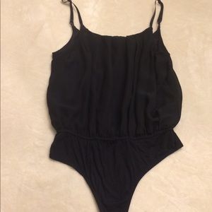 VENUS Black Bodysuit Med